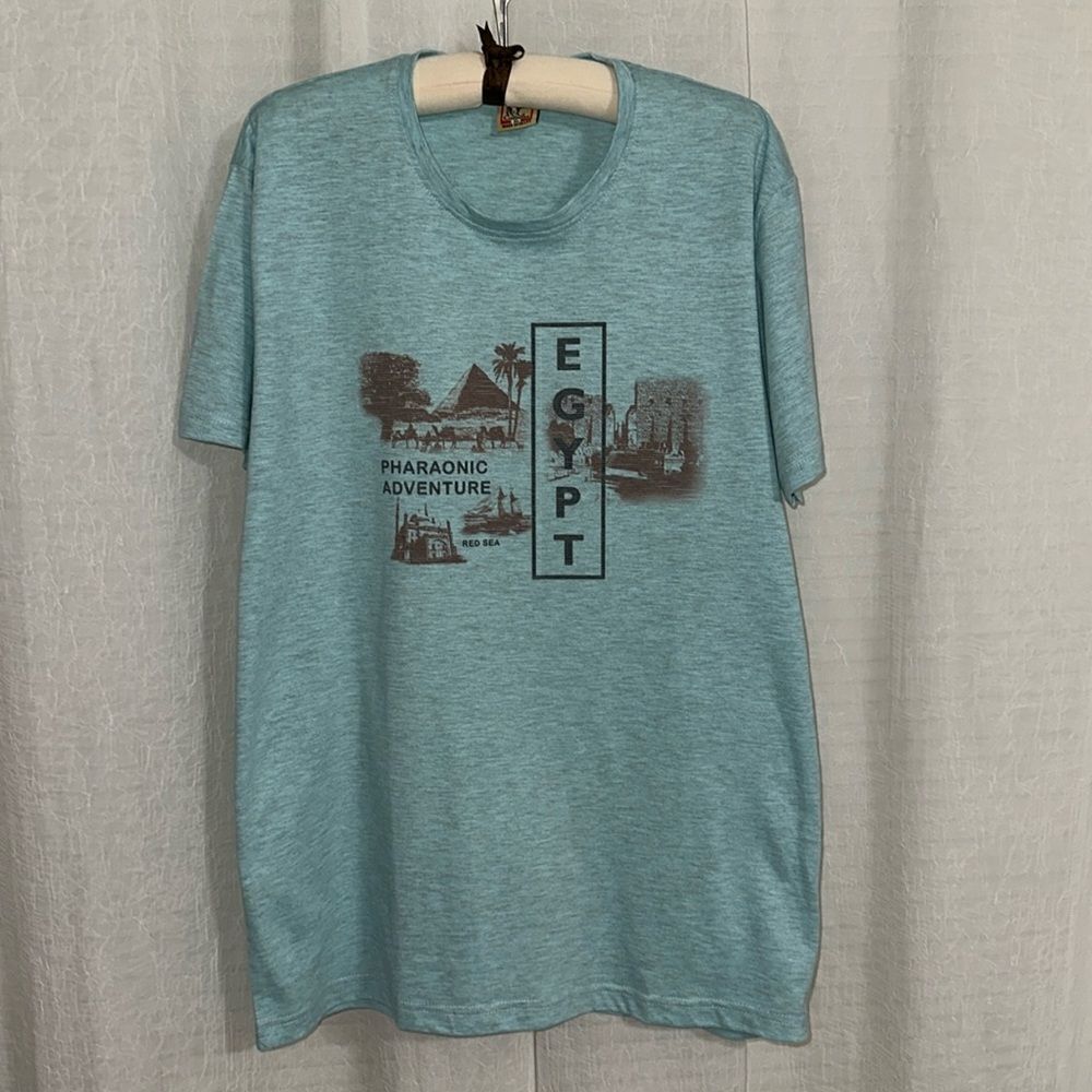 Cottoline XL Teal Cotton Short Sleeve Crew Tee